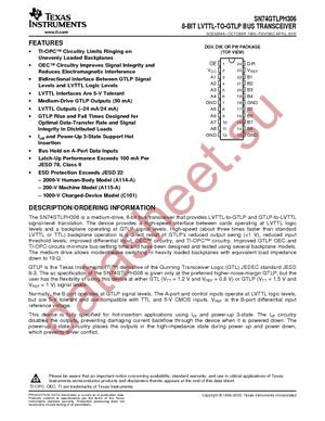 SN74GTLPH306PW datasheet  